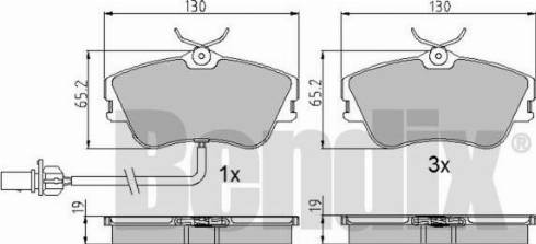 BENDIX 510634 - Тормозные колодки, дисковые, комплект avtokuzovplus.com.ua