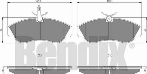 BENDIX 511029 - Тормозные колодки, дисковые, комплект avtokuzovplus.com.ua