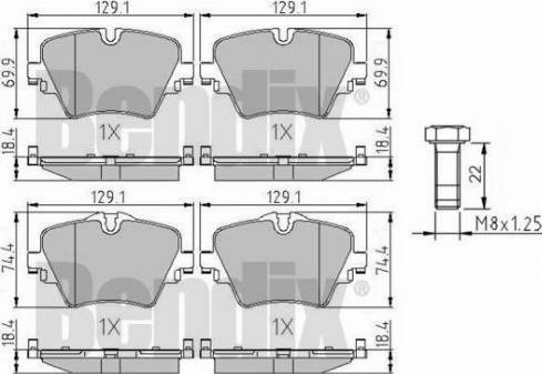 BENDIX 511239 - Гальмівні колодки, дискові гальма autocars.com.ua