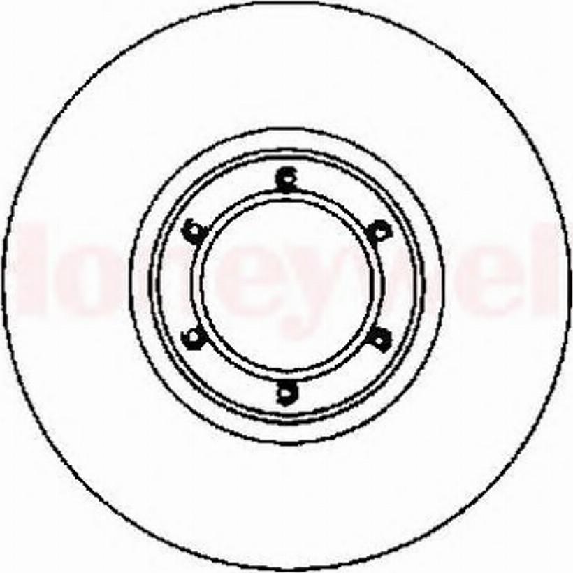 BENDIX 561254 B - Тормозной диск avtokuzovplus.com.ua