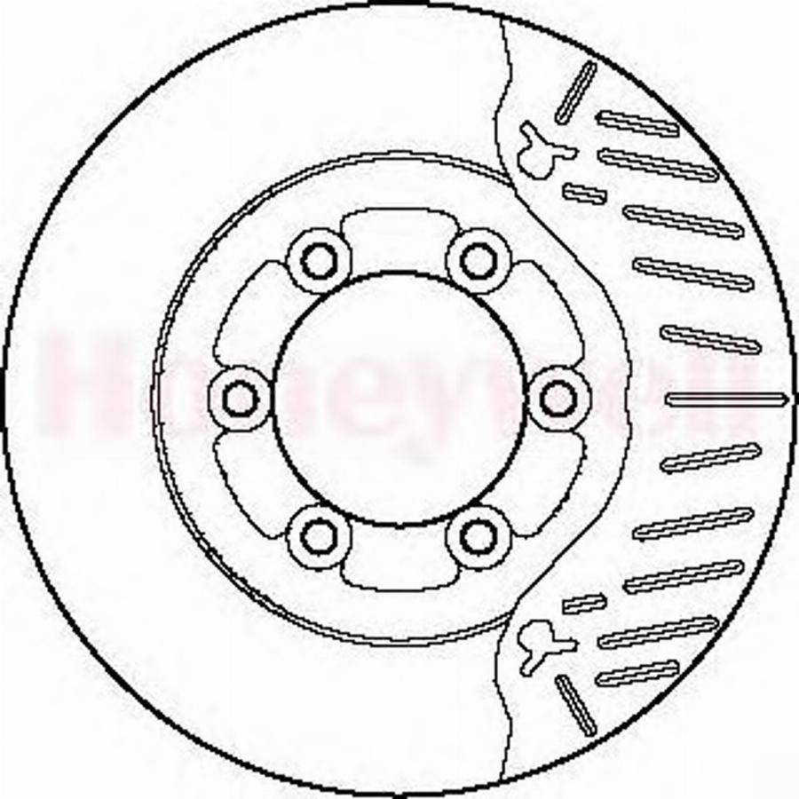 BENDIX 561393B - Гальмівний диск autocars.com.ua