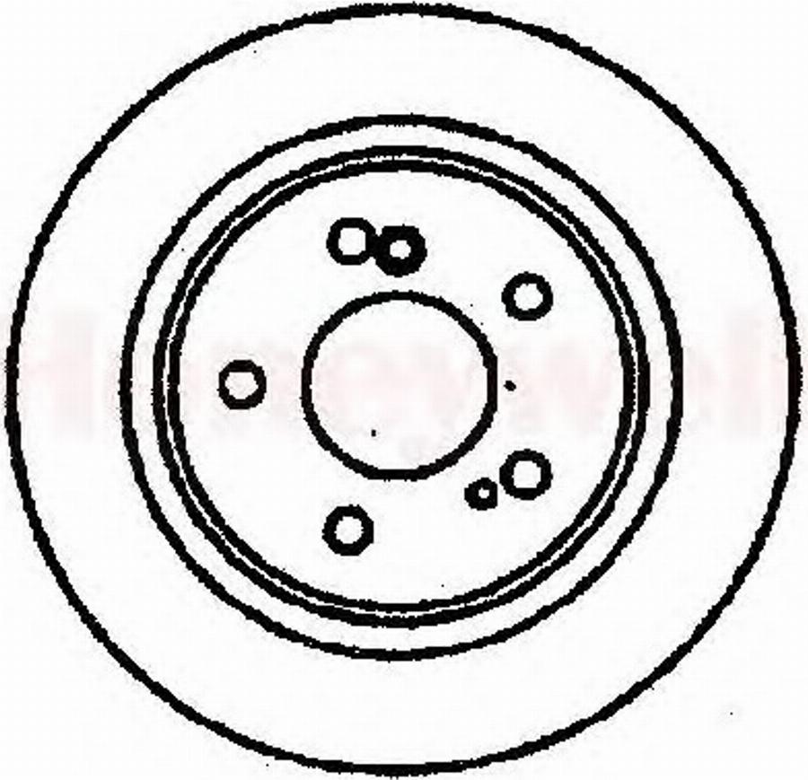 BENDIX 561575 B - Тормозной диск avtokuzovplus.com.ua