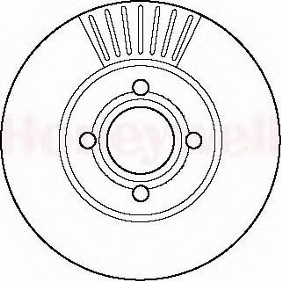 BENDIX 561823 B - Гальмівний диск autocars.com.ua