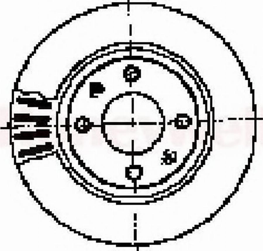 BENDIX 562045 B - Тормозной диск avtokuzovplus.com.ua