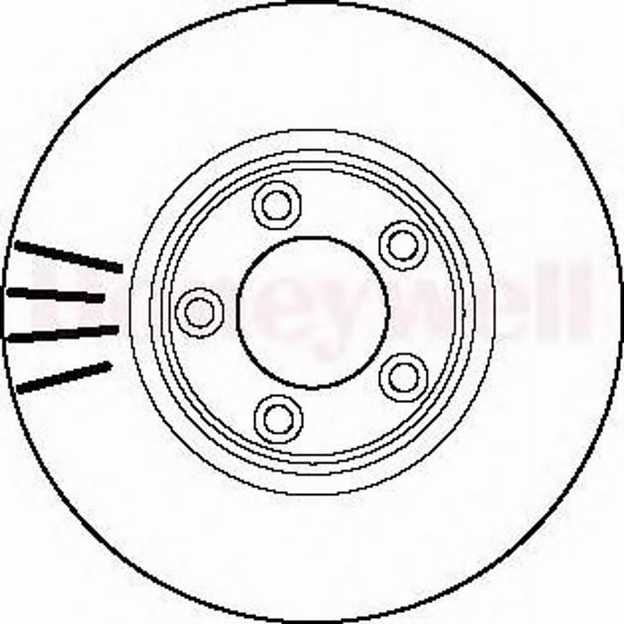 BENDIX 562145 B - Тормозной диск avtokuzovplus.com.ua