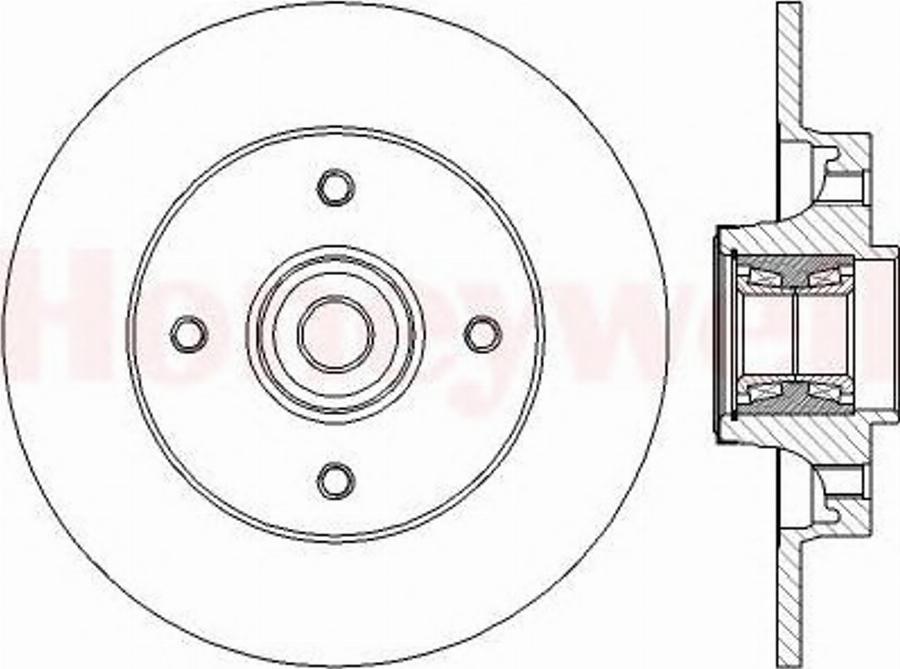 BENDIX 562374B - Тормозной диск avtokuzovplus.com.ua