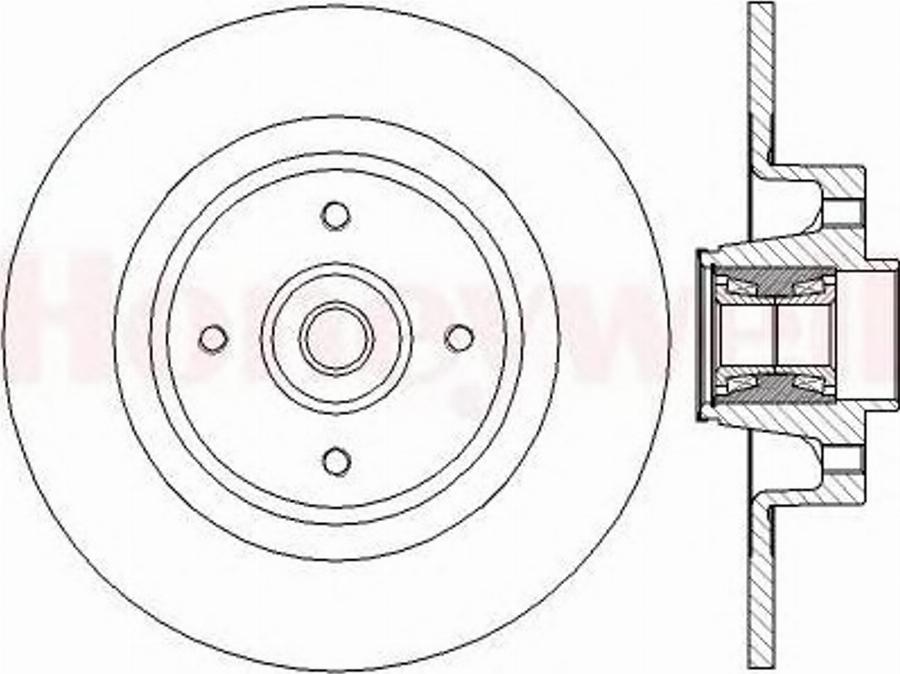 BENDIX 562379B - Тормозной диск avtokuzovplus.com.ua