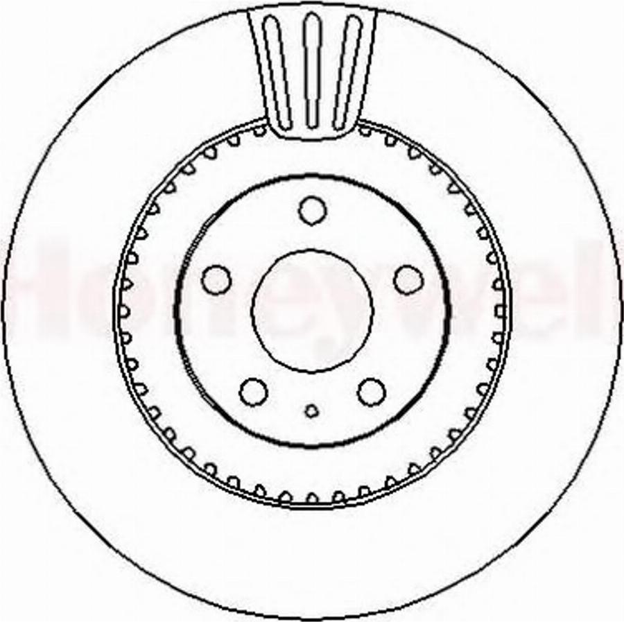 BENDIX 562389B - Гальмівний диск autocars.com.ua