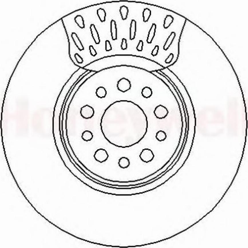 BENDIX 562394B - Гальмівний диск autocars.com.ua