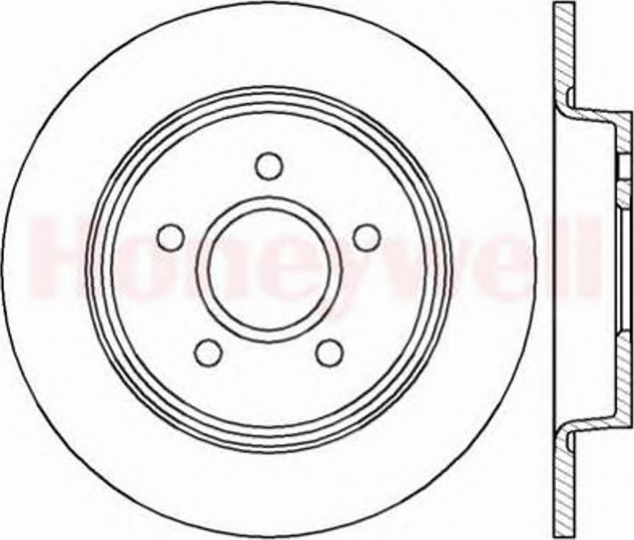 BENDIX 562411B - Гальмівний диск autocars.com.ua