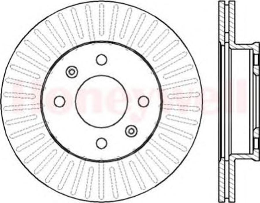 BENDIX 562425B - Тормозной диск avtokuzovplus.com.ua