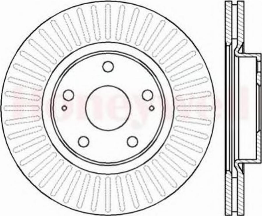 BENDIX 562430B - Тормозной диск avtokuzovplus.com.ua