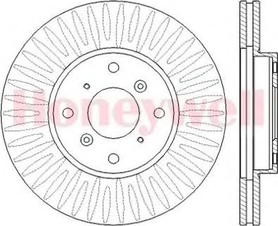 BENDIX 562458B - Гальмівний диск autocars.com.ua