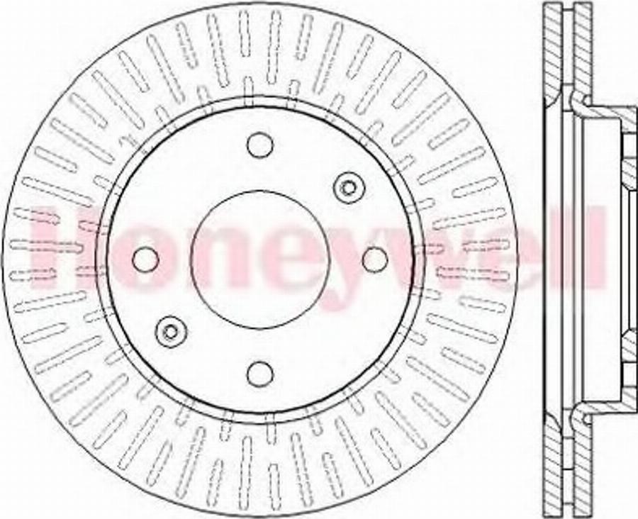 BENDIX 562459B - Гальмівний диск autocars.com.ua