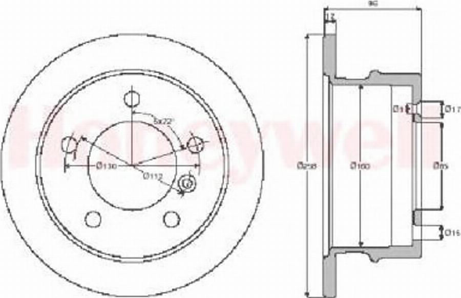 BENDIX 562473B - Тормозной диск avtokuzovplus.com.ua