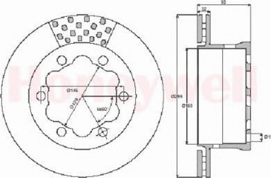 BENDIX 562475B - Гальмівний диск autocars.com.ua