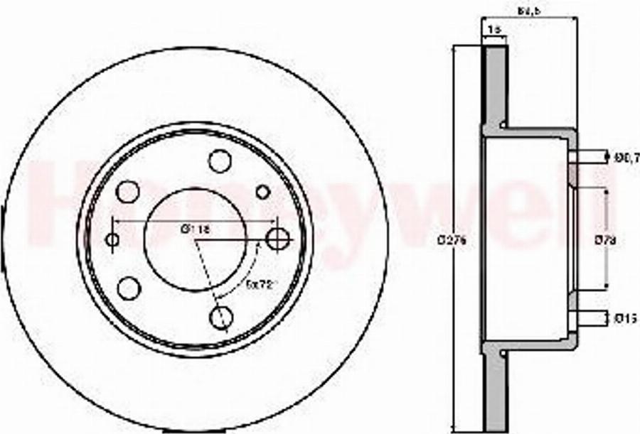 BENDIX 562479B - Тормозной диск autodnr.net