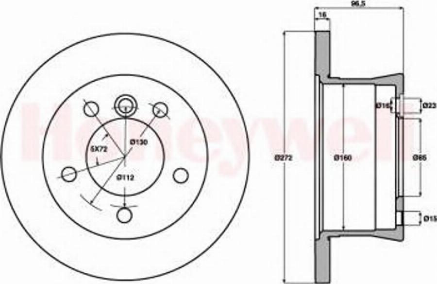 BENDIX 562482 B - Тормозной диск avtokuzovplus.com.ua