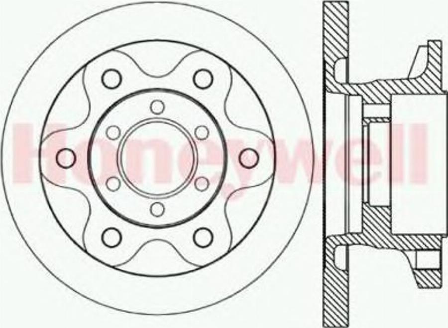 BENDIX 562493B - Тормозной диск avtokuzovplus.com.ua