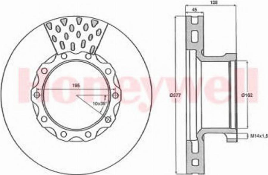 BENDIX 567403B - Тормозной диск avtokuzovplus.com.ua