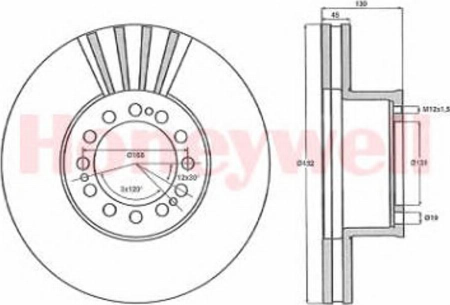 BENDIX 567408B - Тормозной диск avtokuzovplus.com.ua