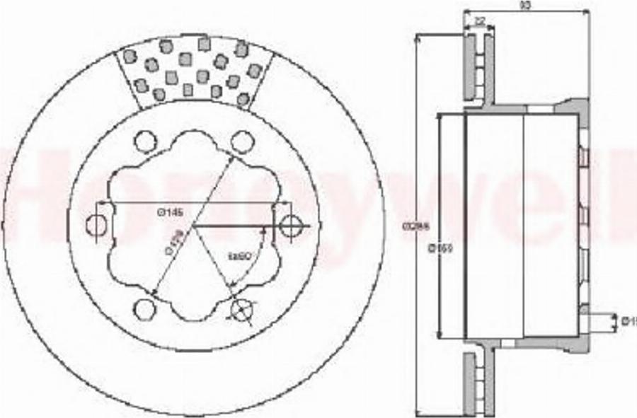 BENDIX 567810 B - Тормозной диск avtokuzovplus.com.ua