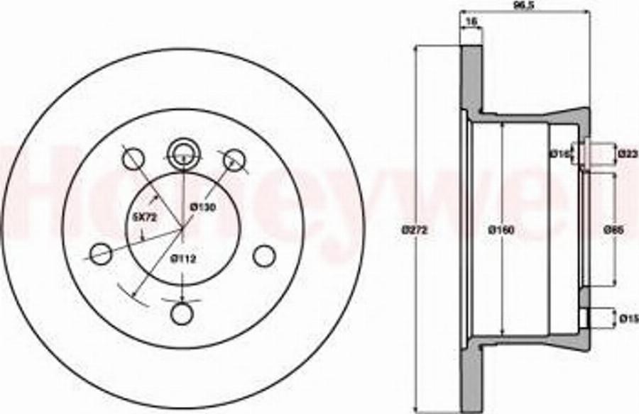 BENDIX 569121 B - Тормозной диск avtokuzovplus.com.ua