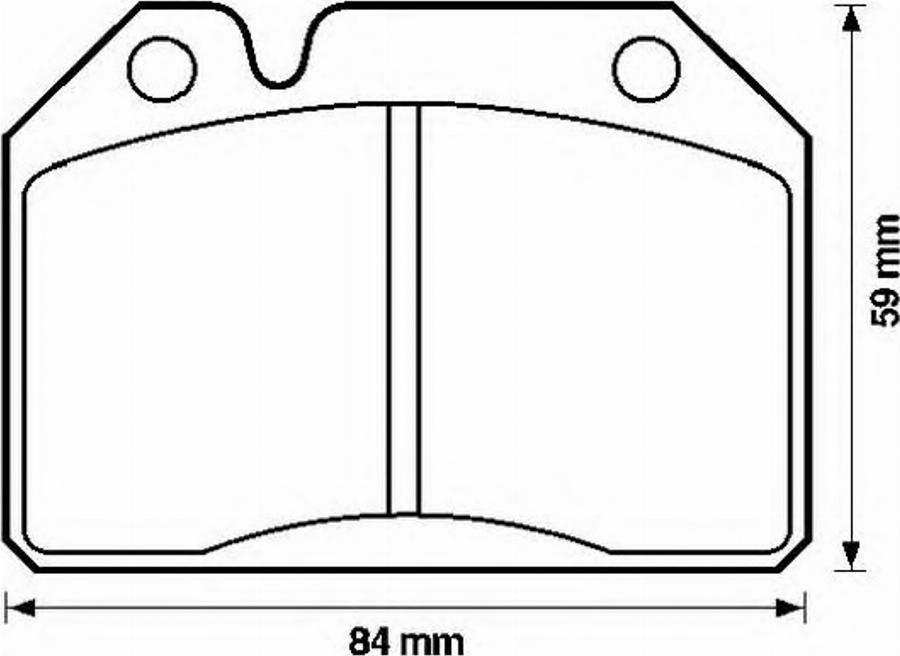 BENDIX 571203B - Тормозные колодки, дисковые, комплект avtokuzovplus.com.ua