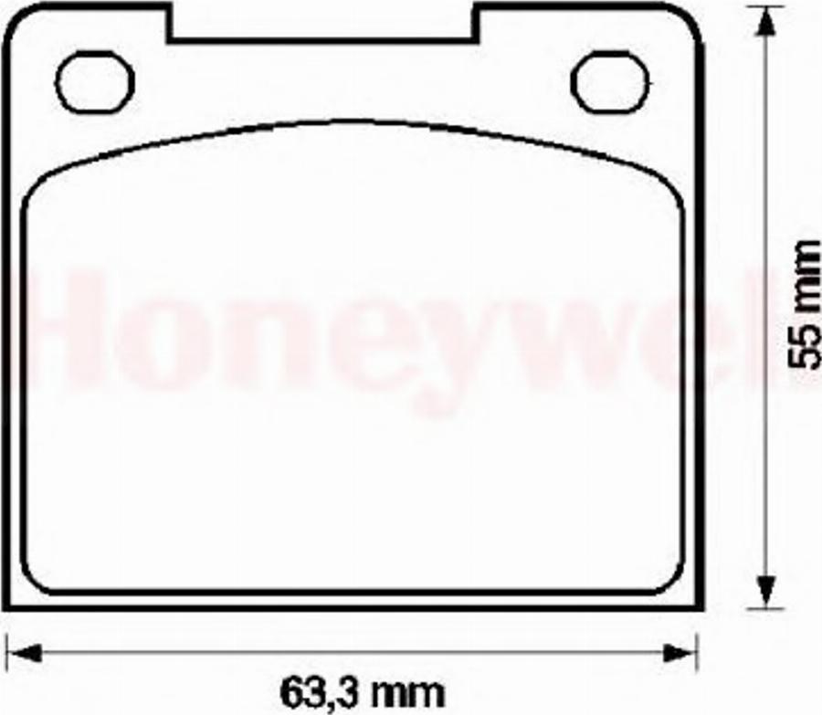 BENDIX 571204B - Тормозные колодки, дисковые, комплект avtokuzovplus.com.ua