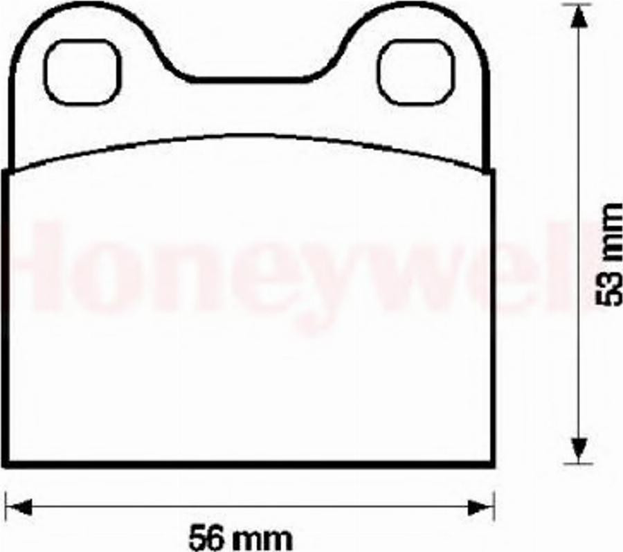 BENDIX 571205B - Тормозные колодки, дисковые, комплект avtokuzovplus.com.ua