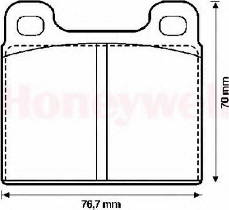 BENDIX 571215B - Тормозные колодки, дисковые, комплект avtokuzovplus.com.ua