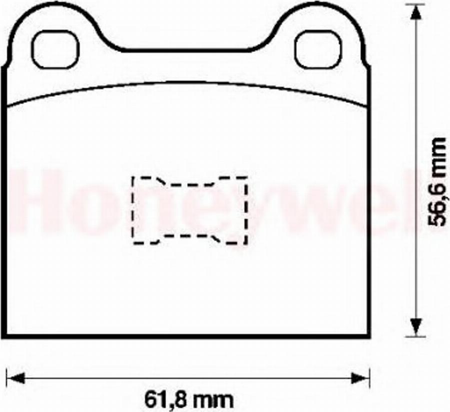 BENDIX 571221B - Тормозные колодки, дисковые, комплект avtokuzovplus.com.ua