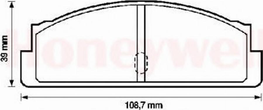 BENDIX 571226B - Гальмівні колодки, дискові гальма autocars.com.ua