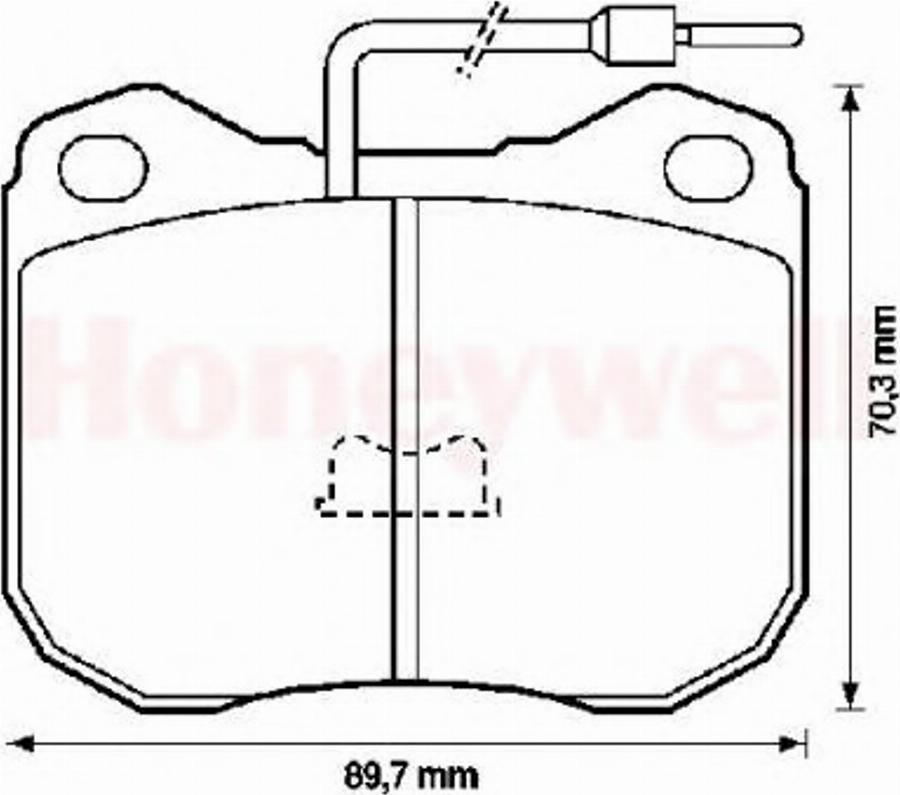 BENDIX 571228B - Тормозные колодки, дисковые, комплект avtokuzovplus.com.ua