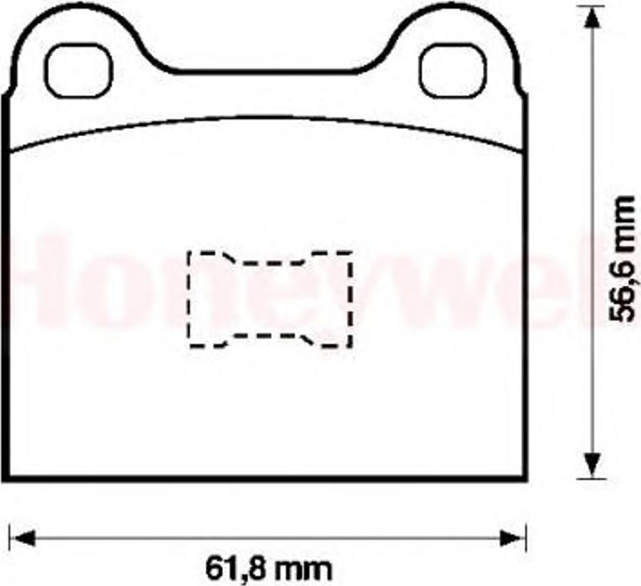 BENDIX 571232B - Тормозные колодки, дисковые, комплект avtokuzovplus.com.ua