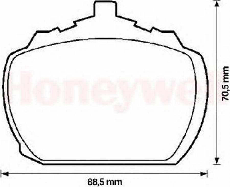 BENDIX 571233B - Тормозные колодки, дисковые, комплект autodnr.net