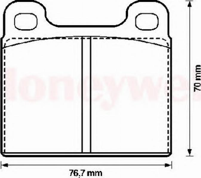 BENDIX 571236B - Гальмівні колодки, дискові гальма autocars.com.ua