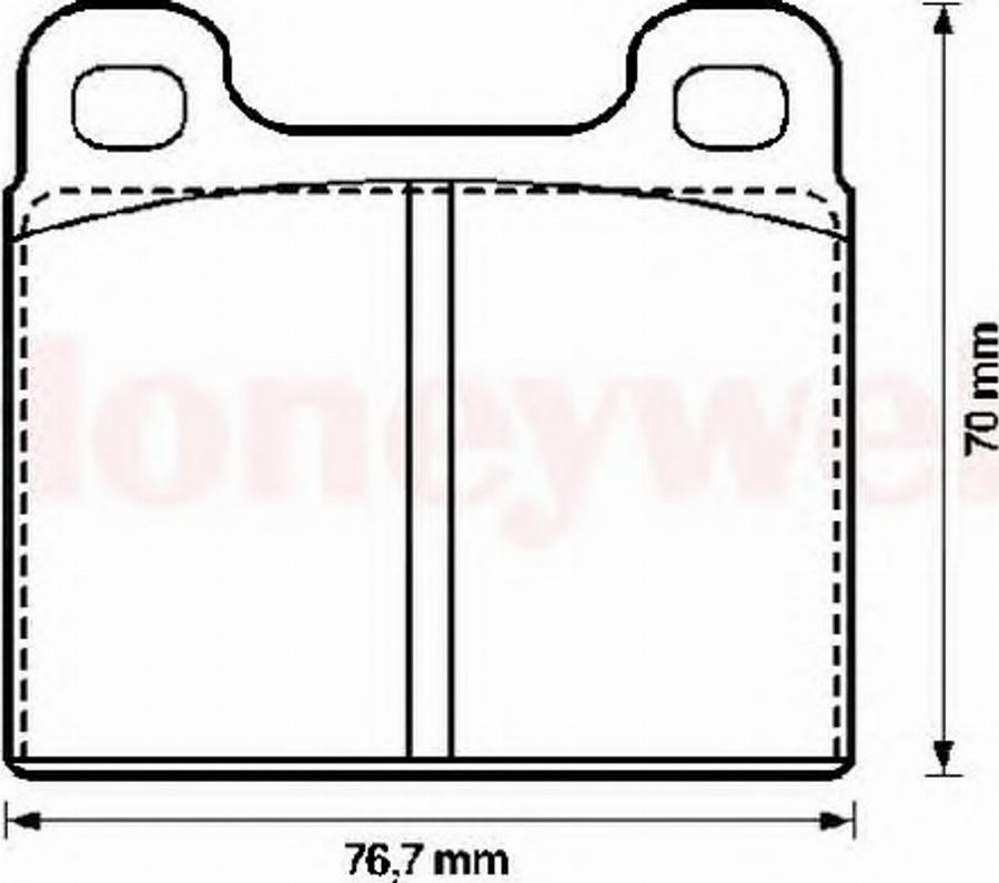 BENDIX 571236X - Тормозные колодки, дисковые, комплект autodnr.net