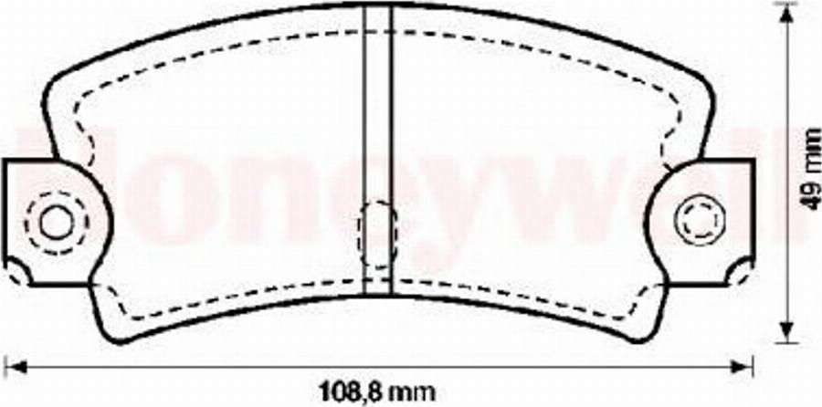 BENDIX 571243B - Тормозные колодки, дисковые, комплект avtokuzovplus.com.ua