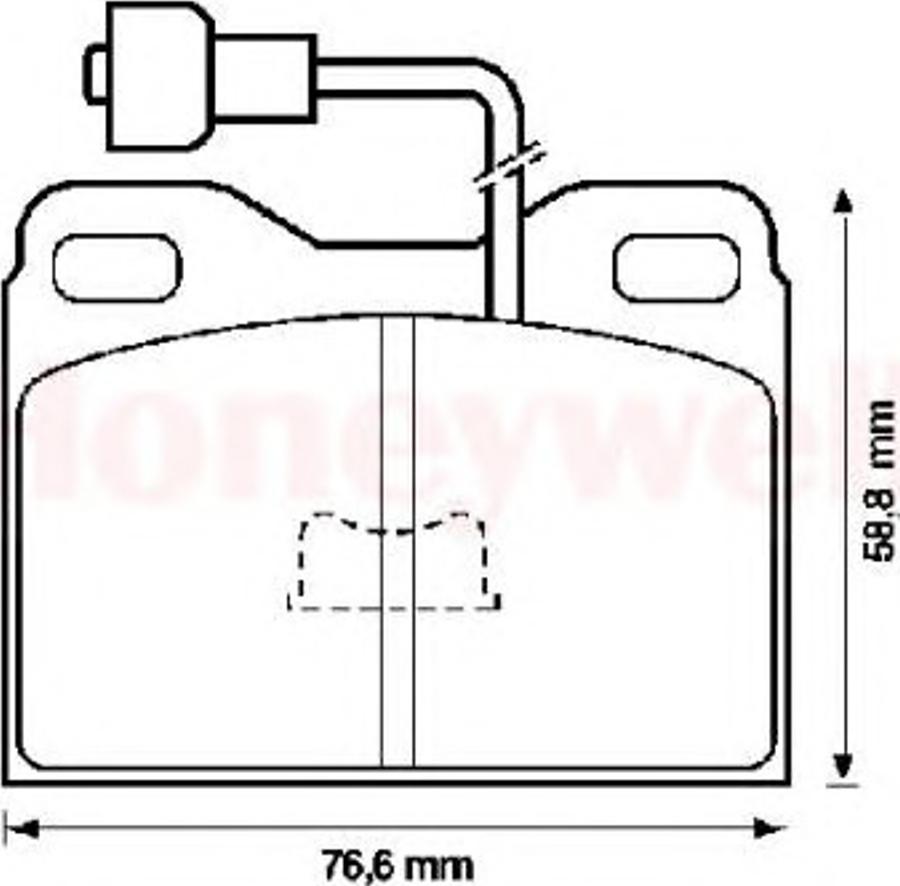 BENDIX 571248B - Тормозные колодки, дисковые, комплект autodnr.net