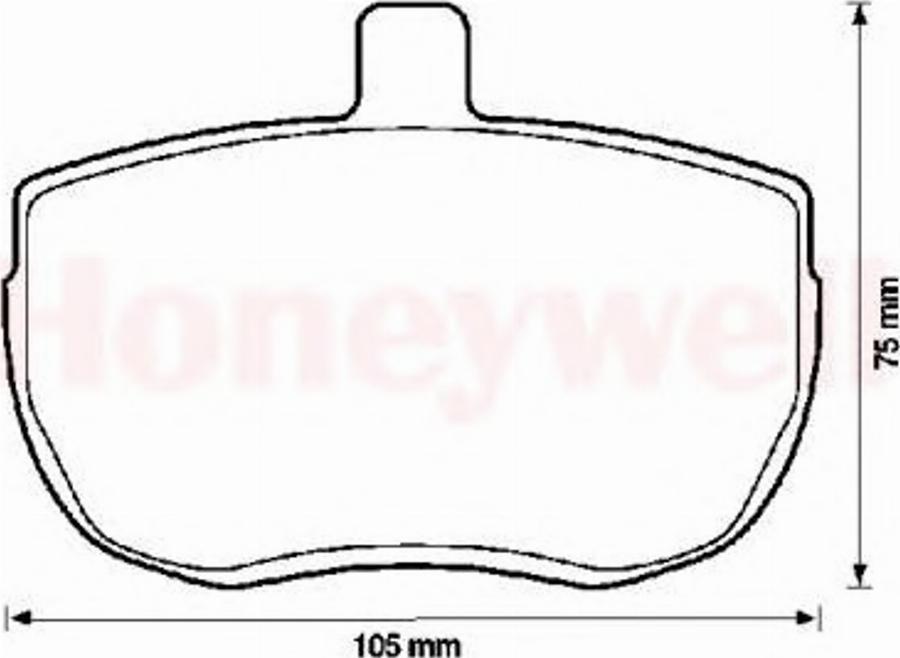 BENDIX 571250B - Гальмівні колодки, дискові гальма autocars.com.ua