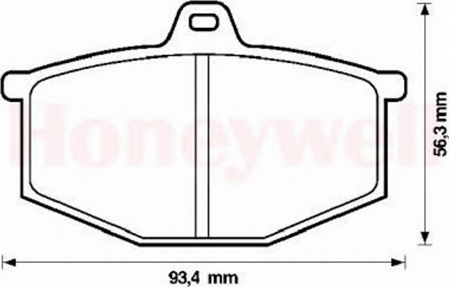 BENDIX 571251X - Тормозные колодки, дисковые, комплект autodnr.net