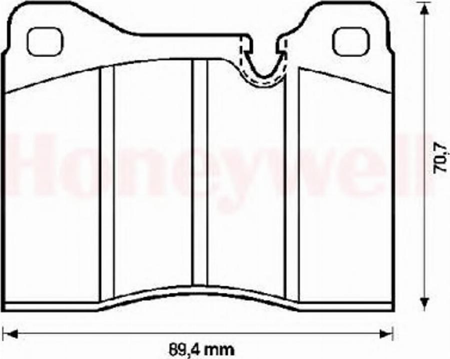 BENDIX 571261B - Тормозные колодки, дисковые, комплект autodnr.net