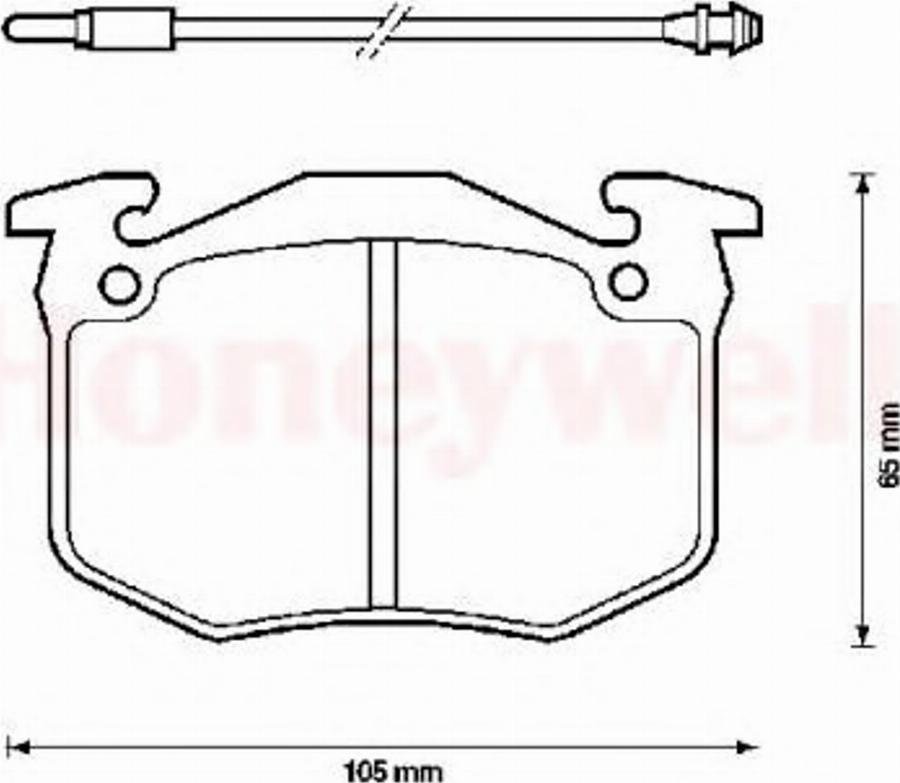 BENDIX 571262B - Тормозные колодки, дисковые, комплект avtokuzovplus.com.ua