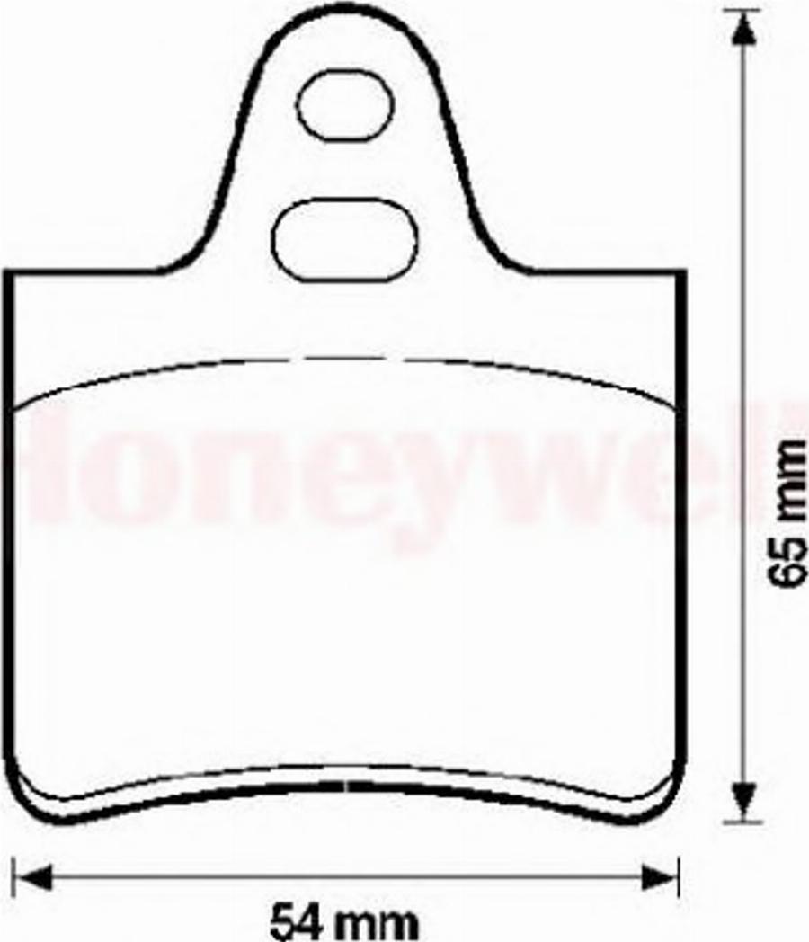 BENDIX 571264B - Тормозные колодки, дисковые, комплект avtokuzovplus.com.ua