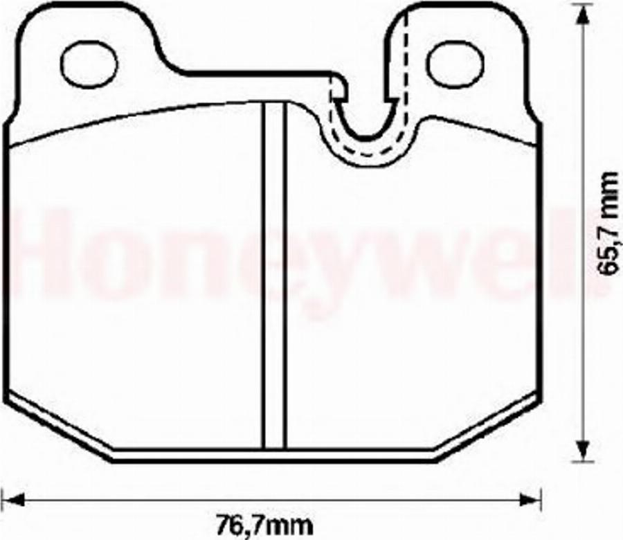 BENDIX 571271B - Тормозные колодки, дисковые, комплект autodnr.net