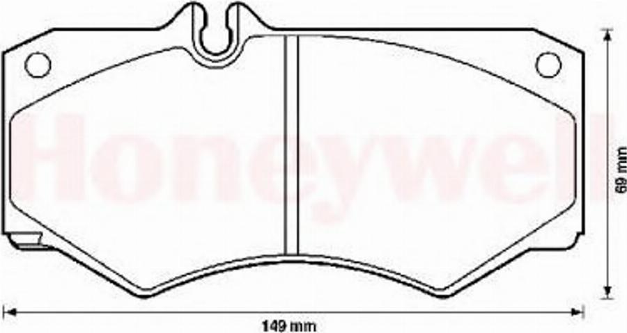 BENDIX 571272X - Тормозные колодки, дисковые, комплект avtokuzovplus.com.ua