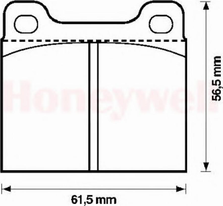 BENDIX 571279B - Гальмівні колодки, дискові гальма autocars.com.ua