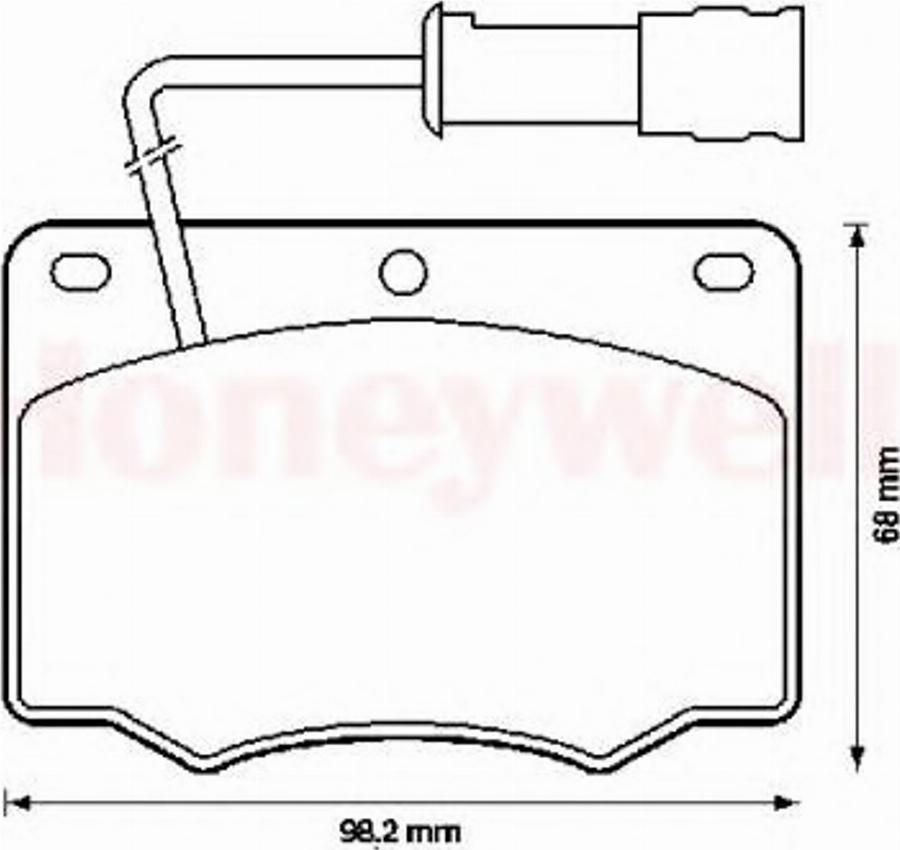 BENDIX 571284B - Тормозные колодки, дисковые, комплект autodnr.net