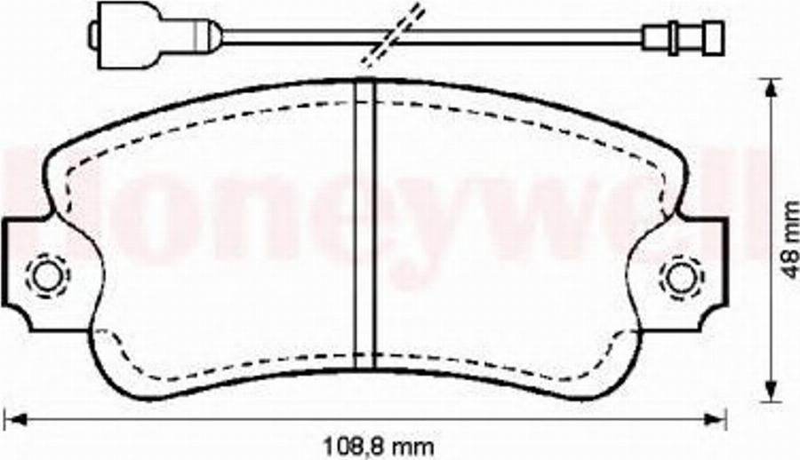 BENDIX 571285B - Тормозные колодки, дисковые, комплект avtokuzovplus.com.ua